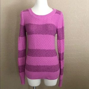 Fossil Pink/Purple Stripe Sweater